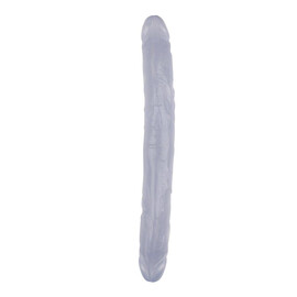 Double transparent dildo Dildo Clear 32.5 cm reviews and discounts sex shop