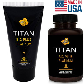 Titan Gel Platinum and Titan Big Plus Capsules - The Ultimate Combo for Penis Enlargement reviews and discounts sex shop