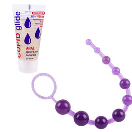 Anal rosary Purple Fancy + gift lubricant reviews and discounts sex shop