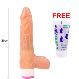 Luv Pleaser Flesh Vibrator + Gift Lubricant 50ml reviews and discounts sex shop