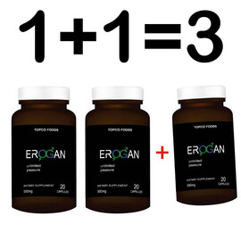 Unlock Your Sexual Potential with Erogan Capsules - Pack of 3 + 1 Free Box reviews and discounts sex shop