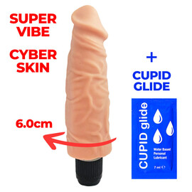 Promotion!!! Super Vibe Large Cyber Skin Vibrator + Free Lubricant reviews and discounts sex shop