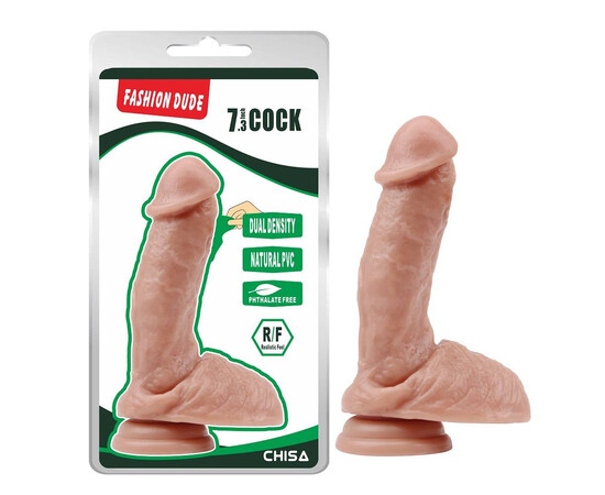 Realistic Dildo with testicles Sexy Baller 18.5cm Flesh color reviews and discounts sex shop