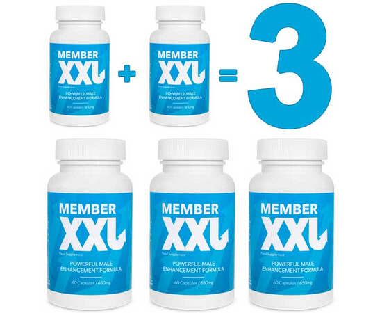 MEMBER XXL - Capsules for Penis Enlargement (2+1 Offer) reviews and discounts sex shop
