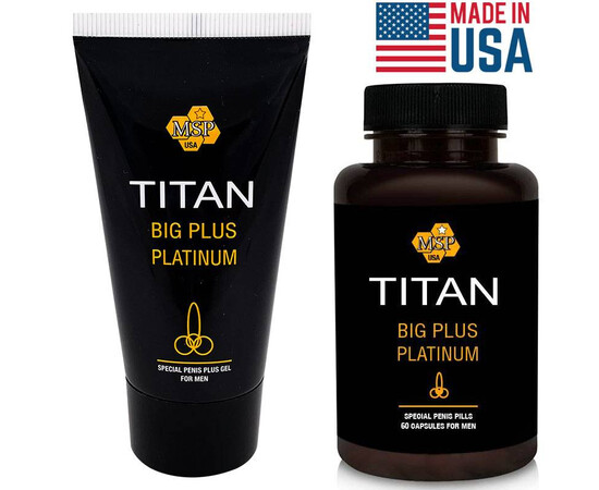 Titan Gel Platinum and Titan Big Plus Capsules - The Ultimate Combo for Penis Enlargement reviews and discounts sex shop