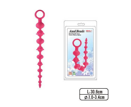 Anal Rosary Super Five Beads Pink reviews and discounts sex shop