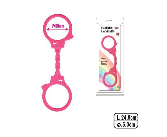 Silicone handcuffs in pink Handcuffs in Pink reviews and discounts sex shop