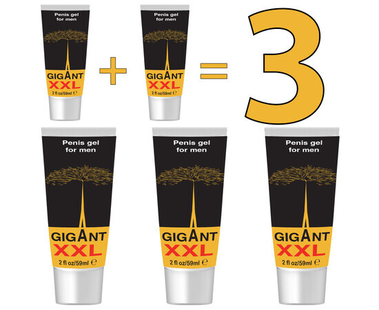 Gigan XXL Gel - Boost Your Confidence with a Bigger Penis 1+1=3 reviews and discounts sex shop