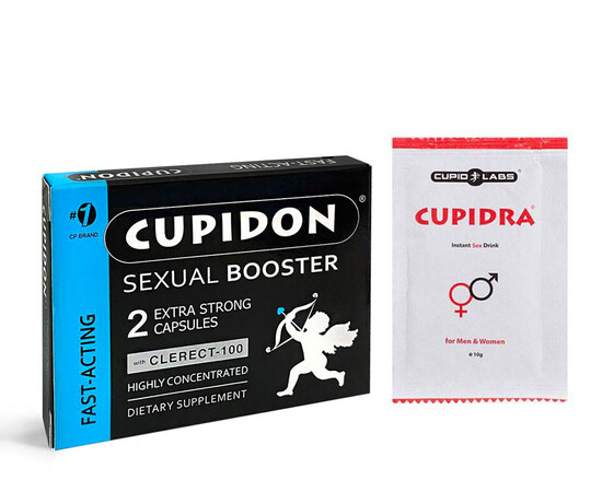 Cupidon 2 Capsules - The Ultimate Solution for Stronger and Longer-lasting Erections + Cupidra Arousal Drink reviews and discounts sex shop