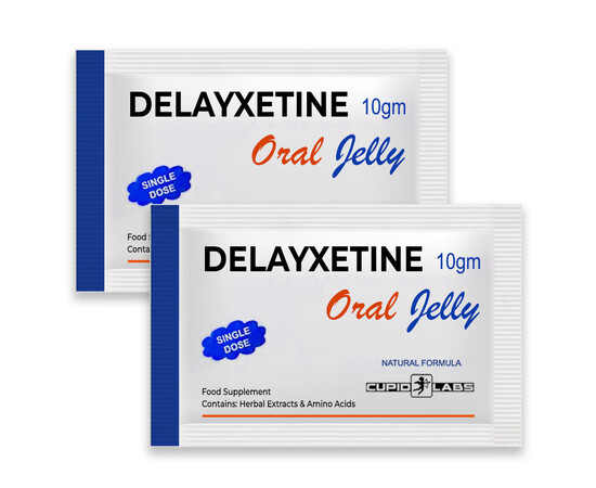2pcs Delayxetine oral jelly for delaying ejaculation reviews and discounts sex shop