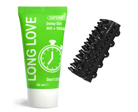 Long Love Delay Gel and Penis Sleeve Set reviews and discounts sex shop