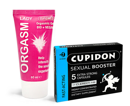 Maximize Your Sexual Performance with Cupidon 5 Erection Capsules + Orgasm Lady Gel more intense and satisfying orgasms. reviews and discounts sex shop