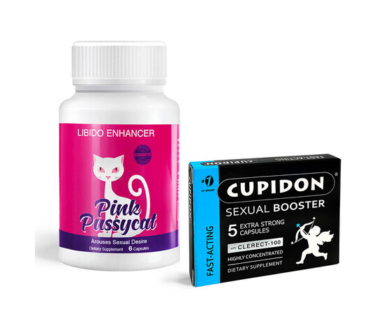 Maximize Your Sexual Performance with Cupidon 5 Erection Capsules + Pink Pussycat Desire-Enhancing Capsules for Women reviews and discounts sex shop