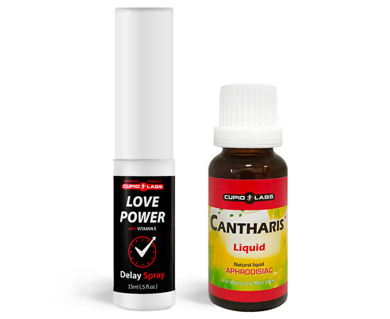 Experience Extended Pleasure with Love Power Delay Spray and Cantharis Drops reviews and discounts sex shop