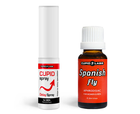 Cupid Delay Spray & Spanish Fly Cupid 20ml - Desire-Enhancing Drops reviews and discounts sex shop