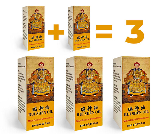 1+1=3 Rui Shen Oil for Delay ejaculation reviews and discounts sex shop