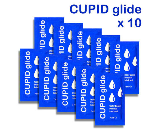 Cupid Glide Intimate Lubricant Sachets - 10 Pack reviews and discounts sex shop