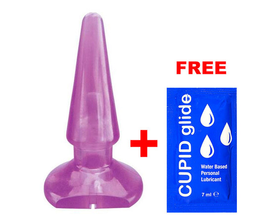 Anal dildo Purple Jelly Probe + free lubricant reviews and discounts sex shop