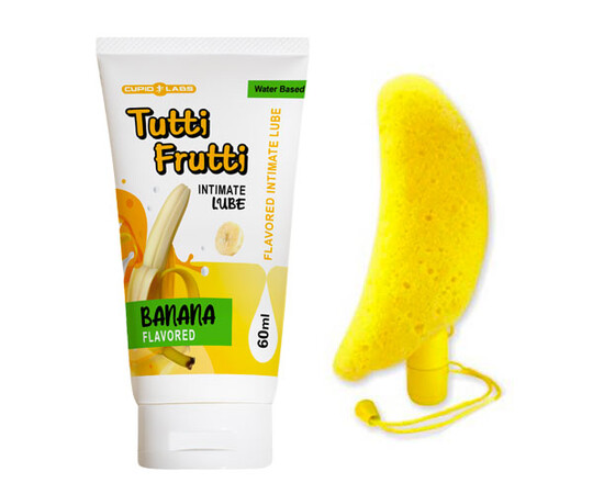 Banana Bath sponge vibrator + banana-scented lubricant reviews and discounts sex shop